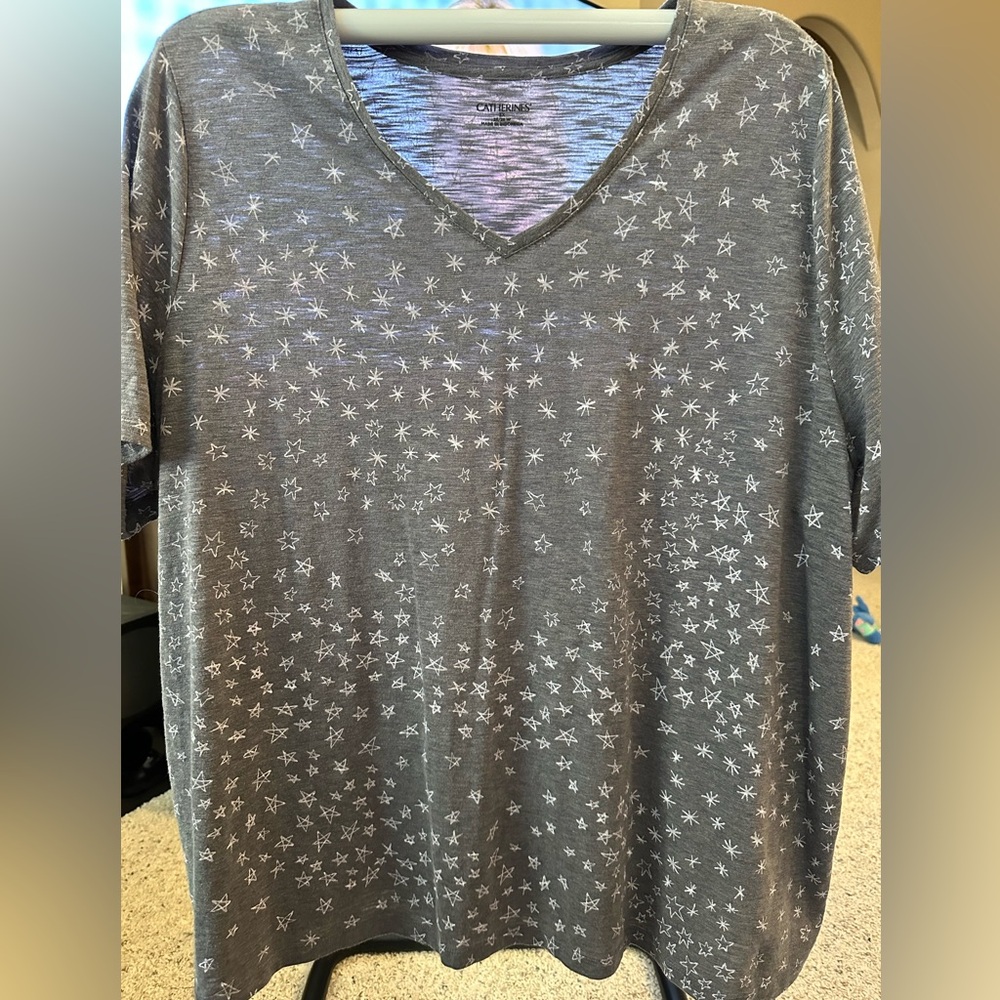 Patriotic plus size top fun and festive